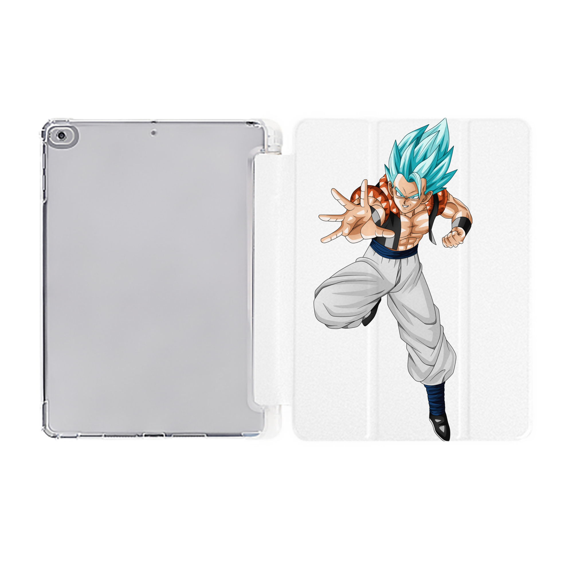 （画像用） ドラゴンボール ベジータ四世（Bejīta Yonsei）DRAGON BALL Vegeta IV IPad ケース ペン収納付き 三つ折りスタンド PUレザー×シリコン 対応機種9.5/10.5/10.9インチ